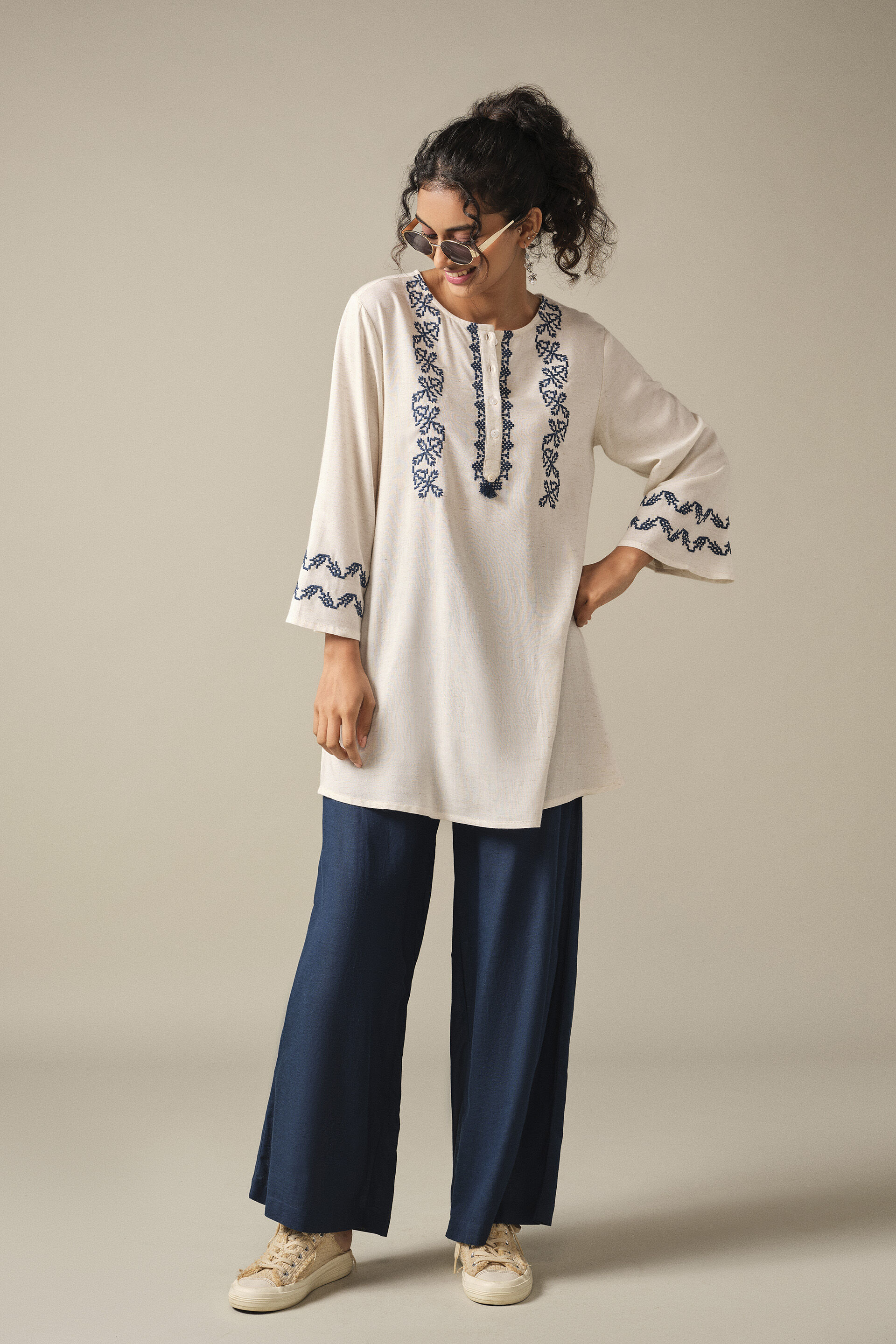 A-line Tunic in Natural, Natural, image 2